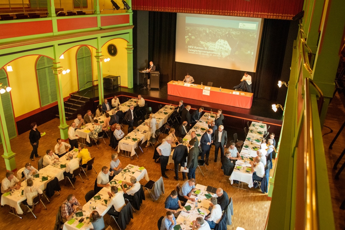 Delegiertenversammlung 2020 des HEV Kanton St.Gallen