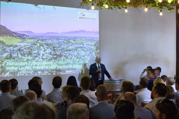 109. Delegiertenversammlung HEV Kanton St.Gallen, Verabschiedung Walter Locher