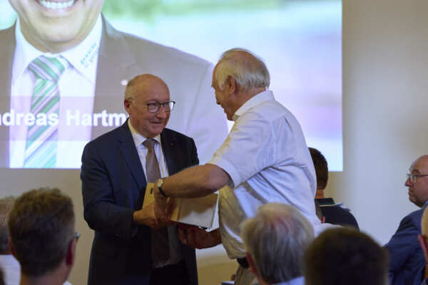 109. Delegiertenversammlung HEV Kanton St.Gallen, Verabschiedung Walter Locher