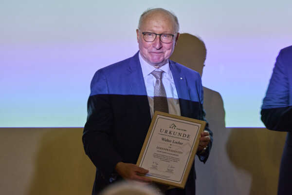 109. Delegiertenversammlung HEV Kanton St.Gallen, Verabschiedung Walter Locher