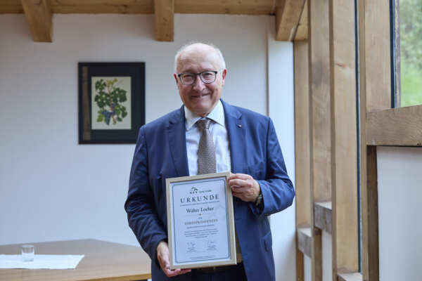 109. Delegiertenversammlung HEV Kanton St.Gallen, Verabschiedung Walter Locher