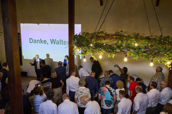 109. Delegiertenversammlung HEV Kanton St.Gallen, Verabschiedung Walter Locher