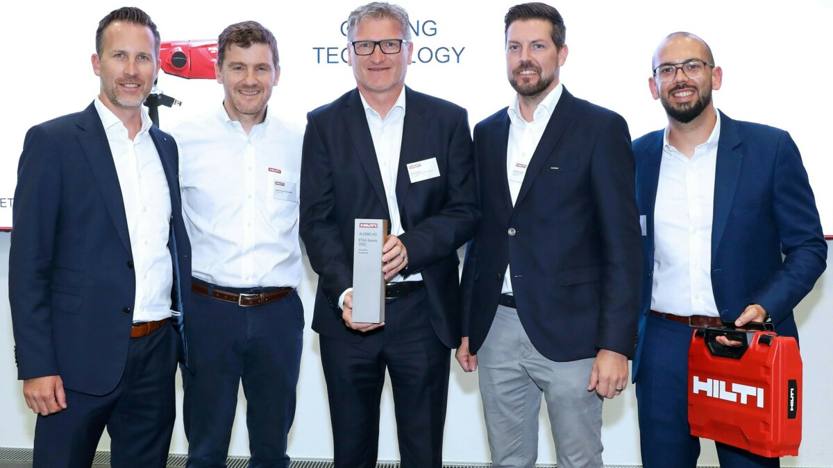 Aluwag wird mit «Innovation Excellence Award» von Hilti ausgezeichnet