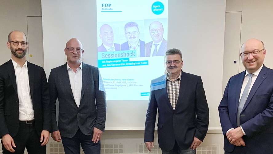 Christoph Hanselmann, Rolf Huber, Stefan Britschgi und Beat Tinner