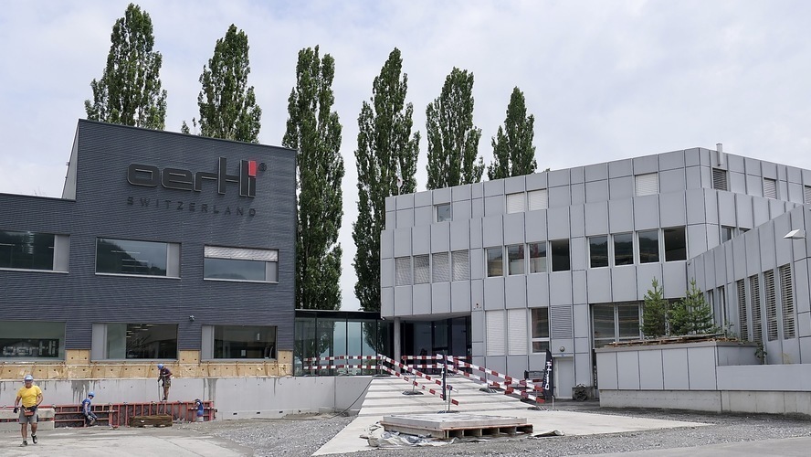 Das Betriebsgebäude von Oertli Instrumente in Berneck