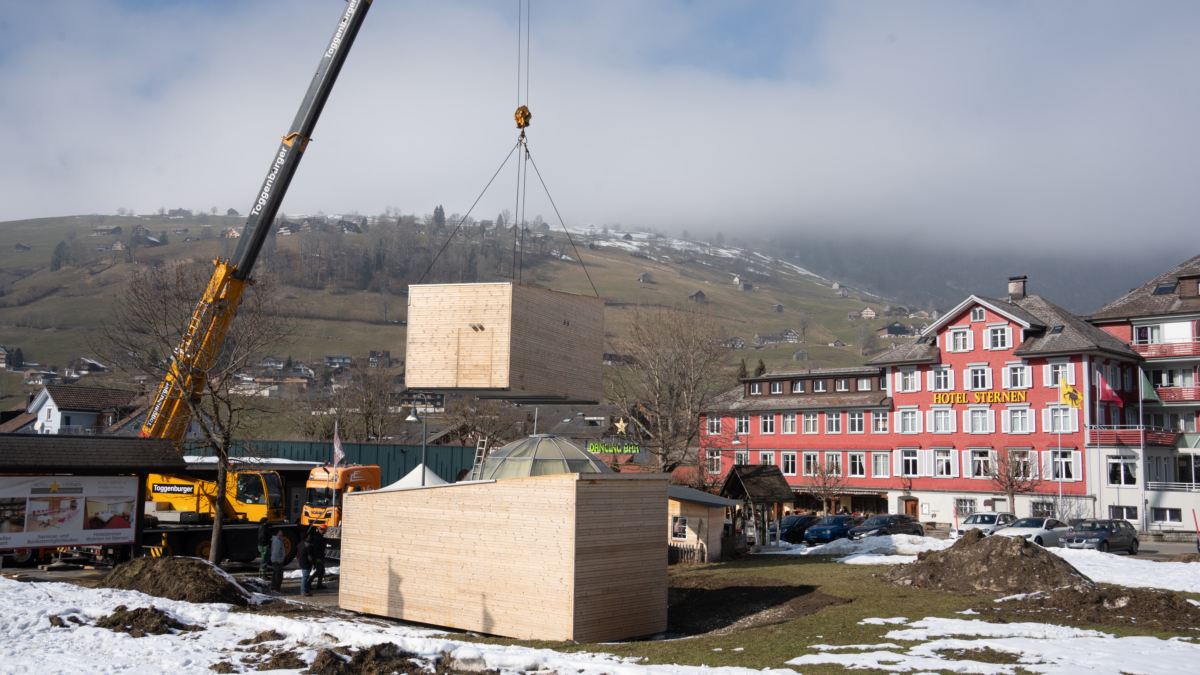 Toggenburgshop-Höttli in Unterwasser angeliefert