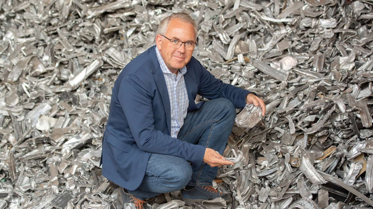 Unternehmer Christoph Solenthaler: «Aluminium lässt sich als Energiespeicher sinnvoll weiter verwenden.»