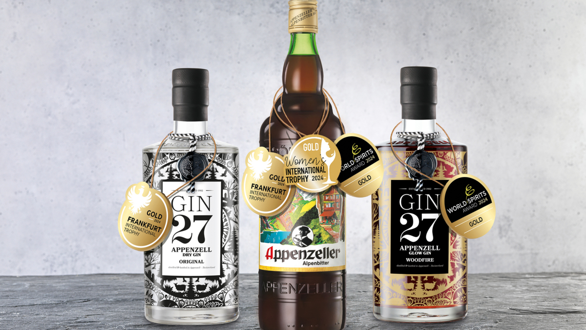 Fünfmal Gold für Appenzeller Alpenbitter