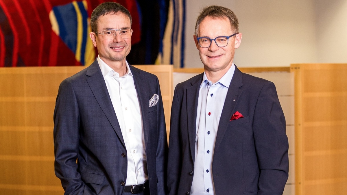 Bankratspräsident Felix Buschor und Direktor Ueli Manser