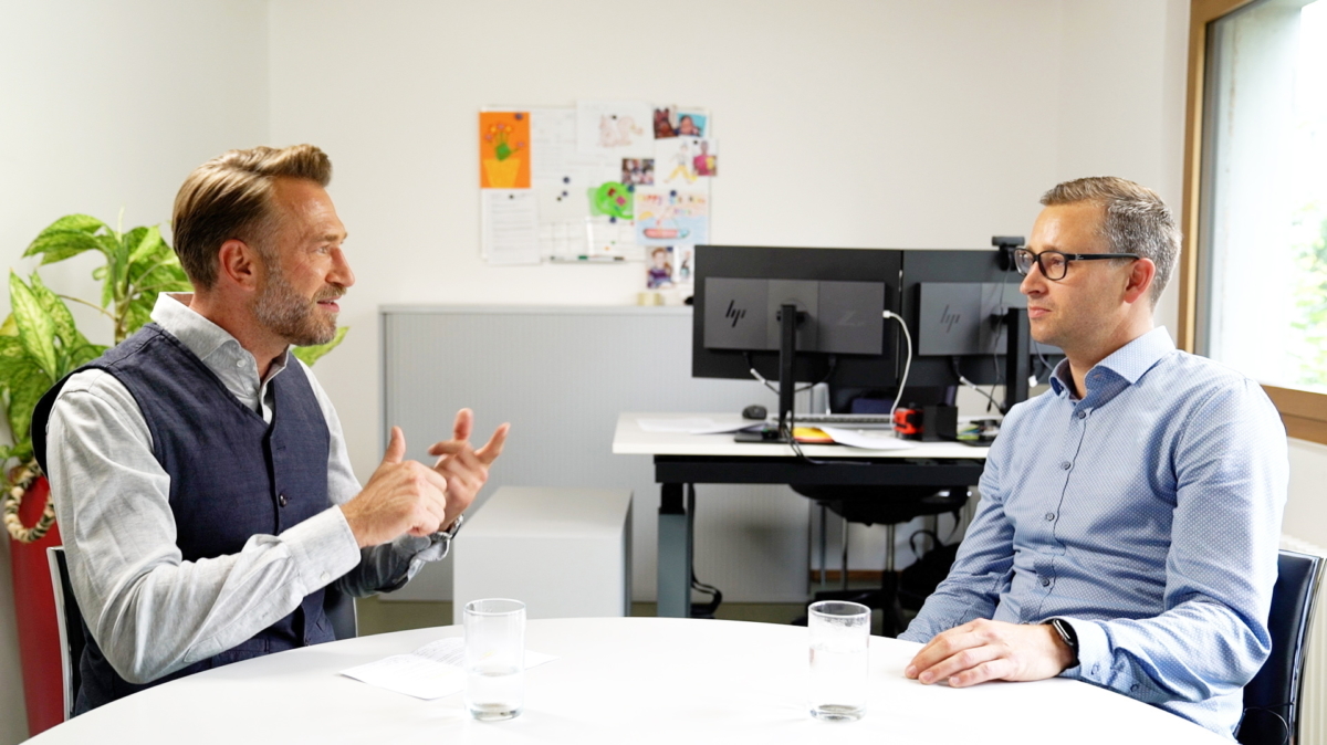 Marco Fritsche zu Besuch im Kantonsspital St.Gallen