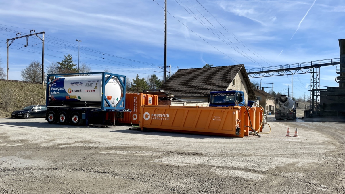 Kibag und Neustark speichern CO₂ im Beton