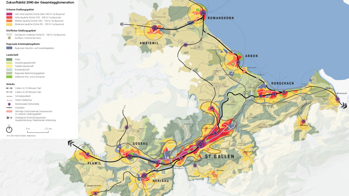 Agglo St.Gallen-Bodensee schickt Agglomerationsprogramm 5.0 in Vernehmlassung
