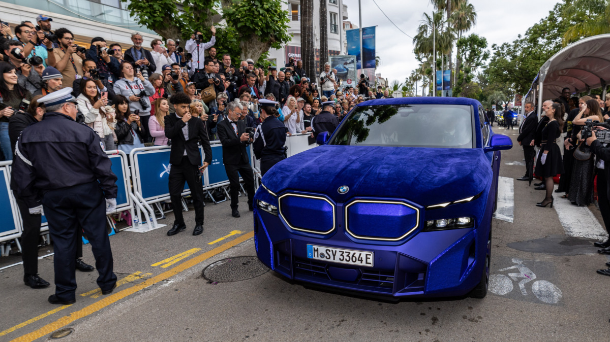 Jakob Schlaepfer mit BMW an den Filmfestspielen Cannes