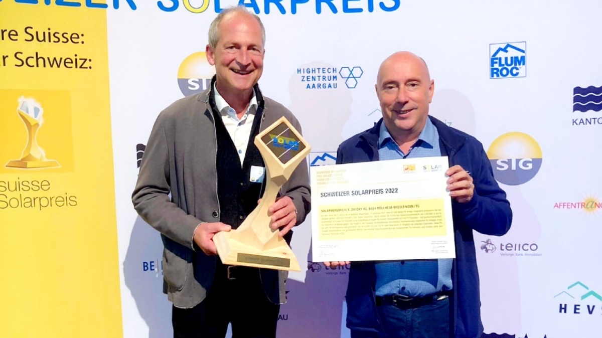 Zwicky gewinnt Schweizer Solarpreis 2022