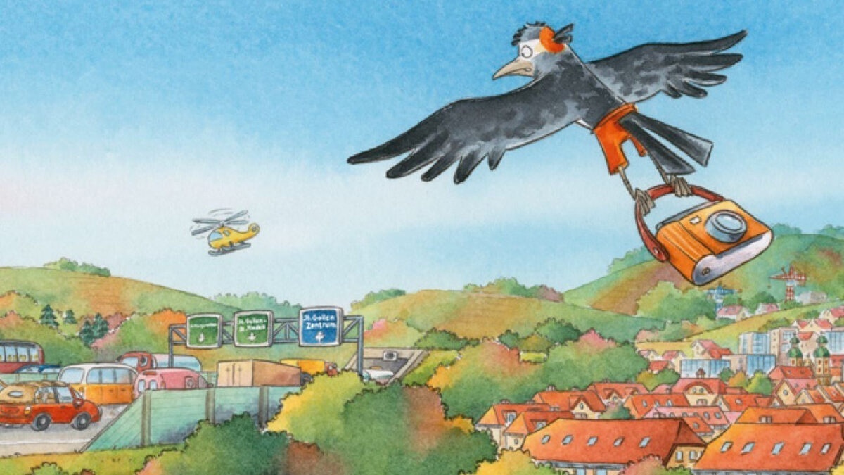 Specht Fredi Vogl soll der Anti-Stau-Kampagne Wiedererkennungswert verleihen