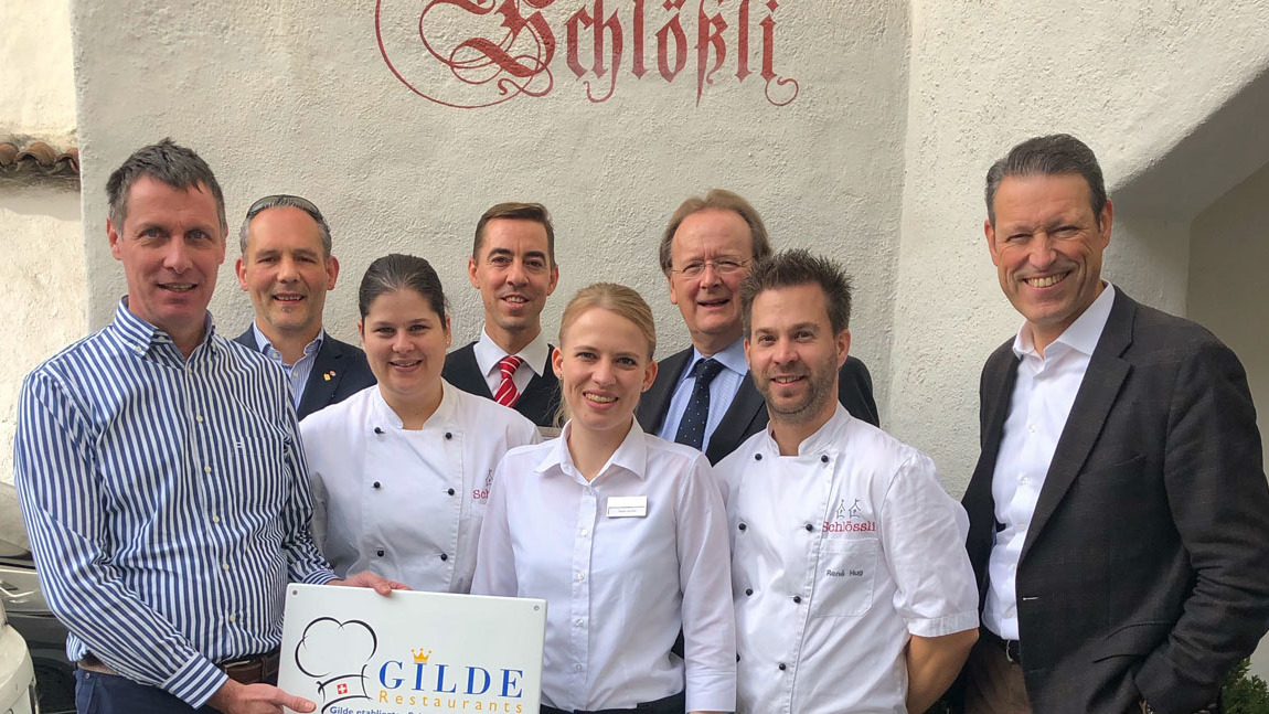 Gaststube zum Schlössli mit Gilde Tafel ausgezeichnet