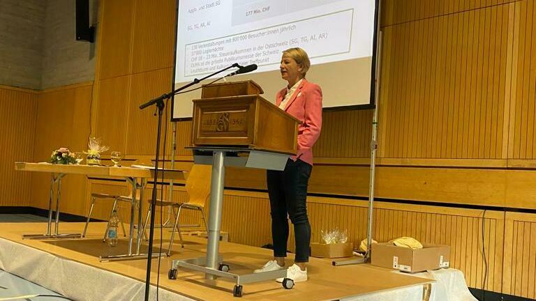 Christine Bolt, Direktorin Olma Messen St.Gallen zeigte den aktuellen Stand bei dem Olma Messen auf