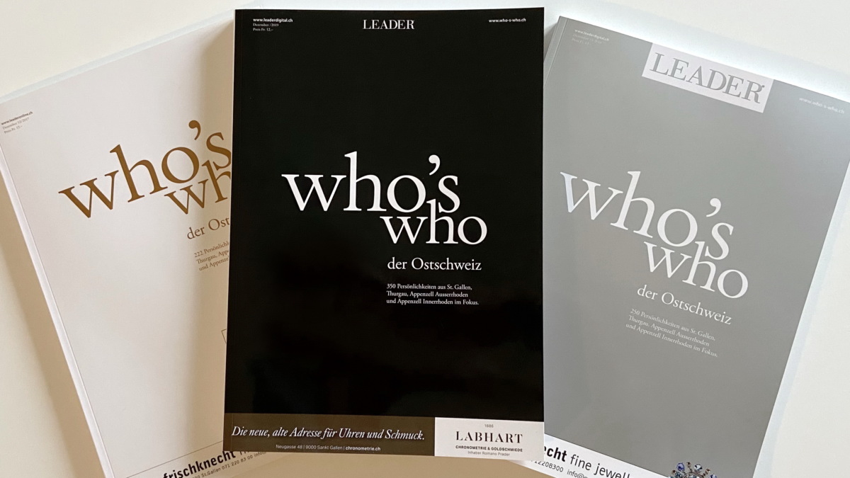 Das neue «Who’s who der Ostschweiz» kommt