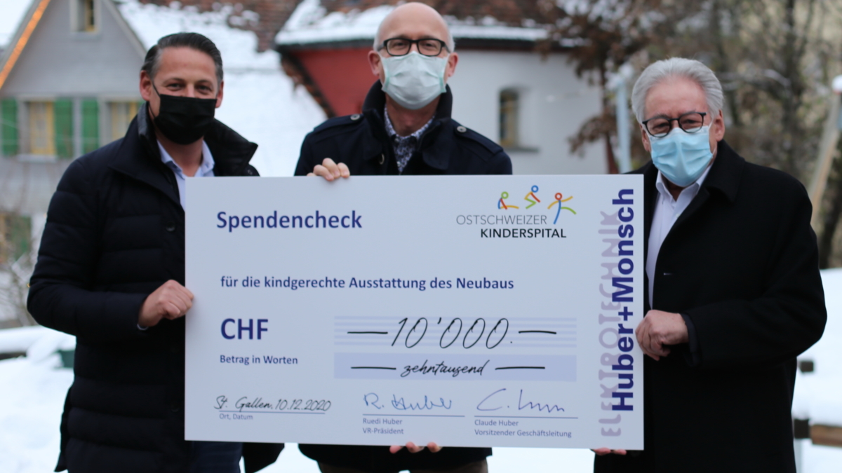 Huber + Monsch unterstützt Kinderspital