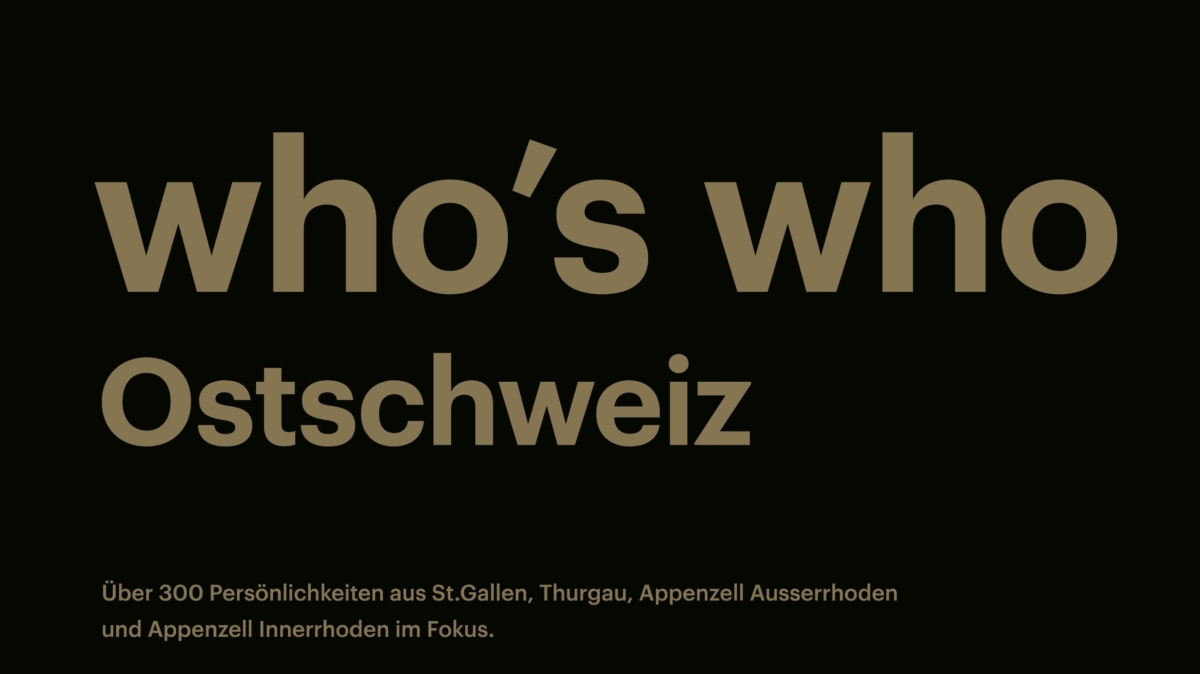 Das who's who der Ostschweiz 2021 ist da