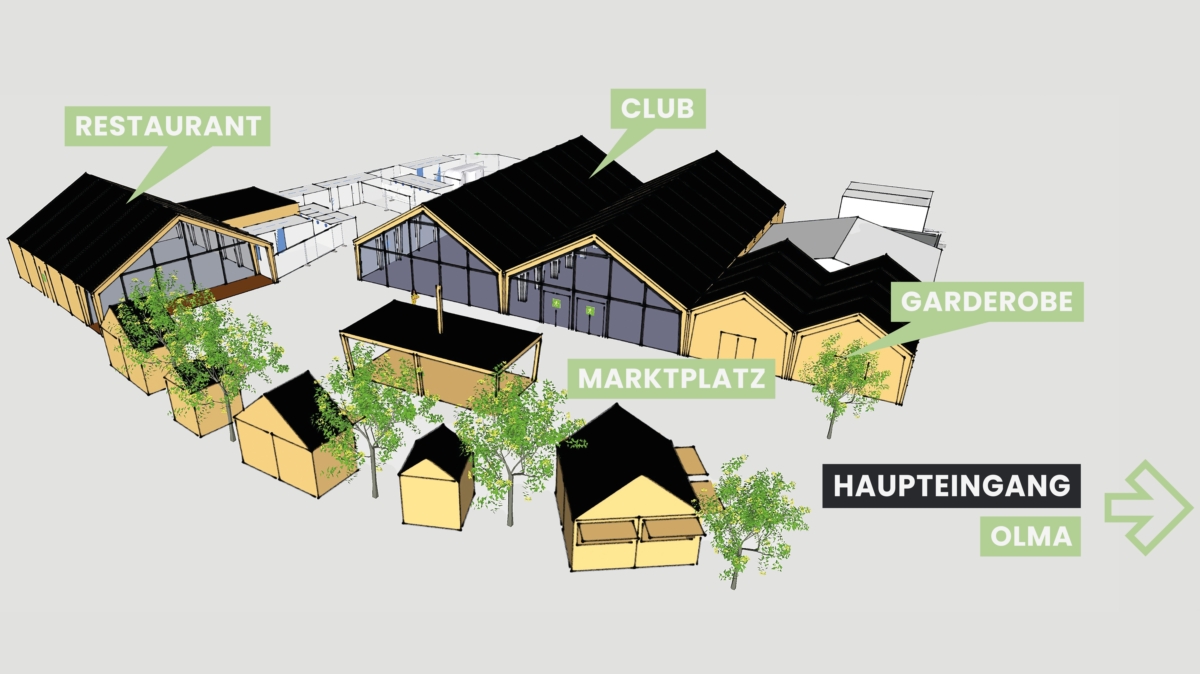 «olmaPLAZA»: Neuer Treffpunkt an der OLMA