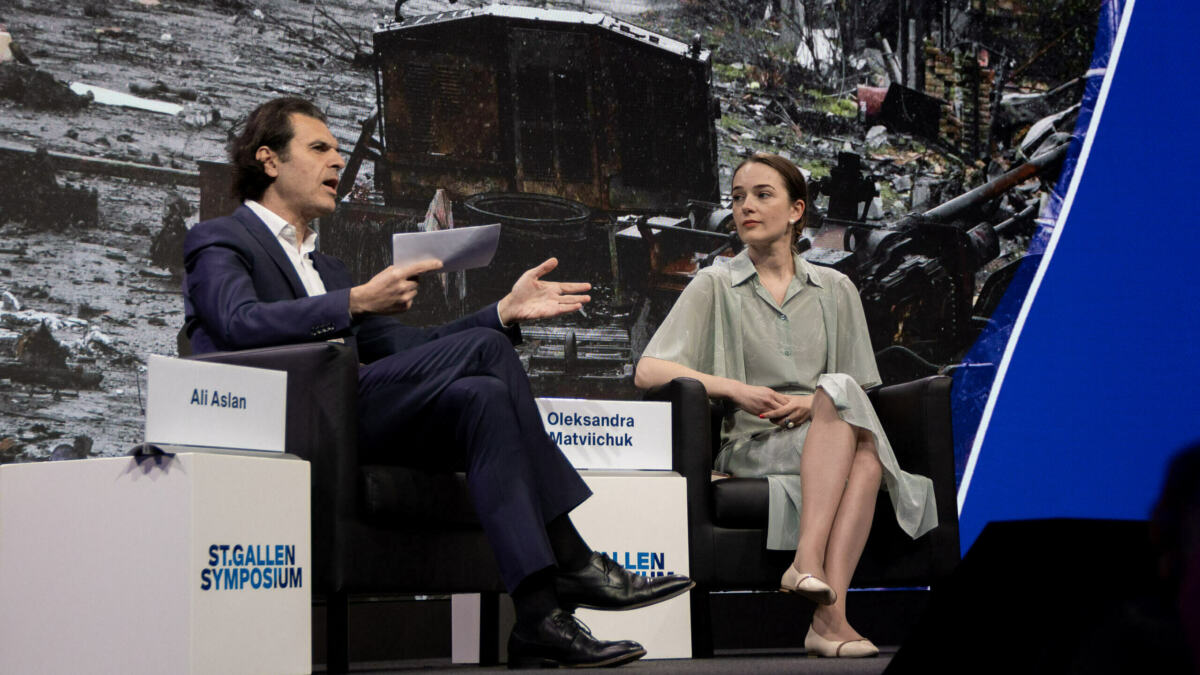 Ali Aslan und Oleksandra Matviichuk 2023