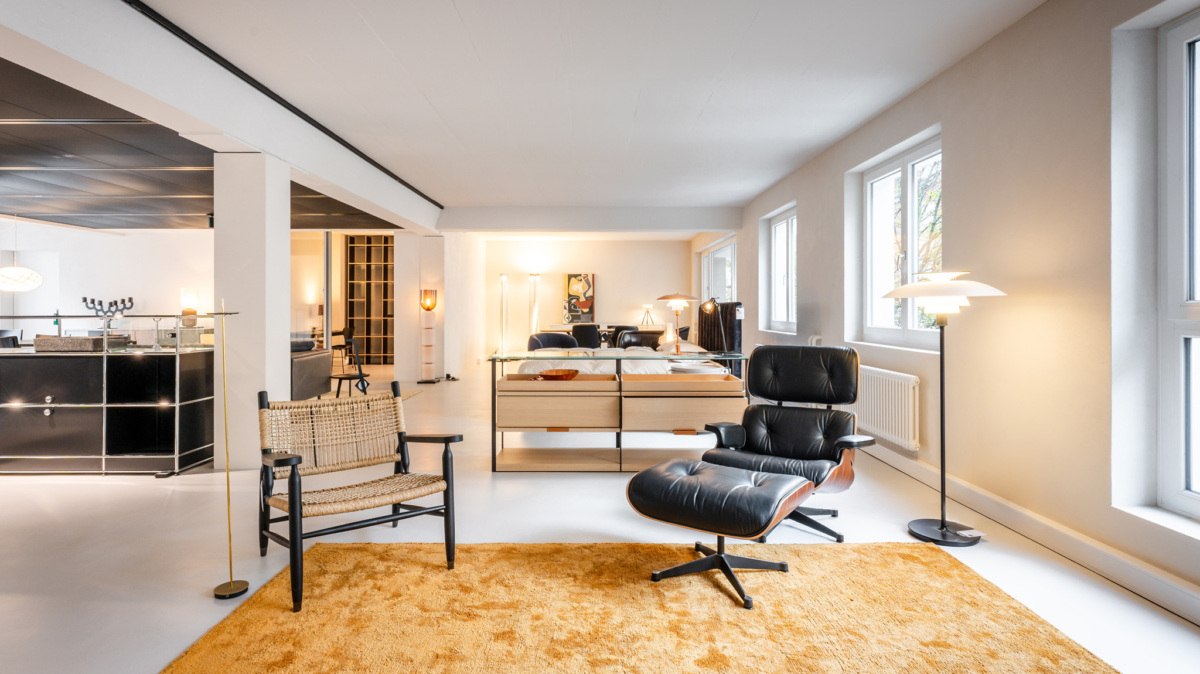 Zeitlose Einrichtung auf vier Etagen