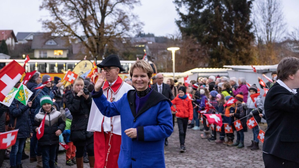 Am späten Nachmittag wurde Brigitte Häberli in ihrer Wohngemeinde Bichelsee-Balterswil herzlich empfangen.