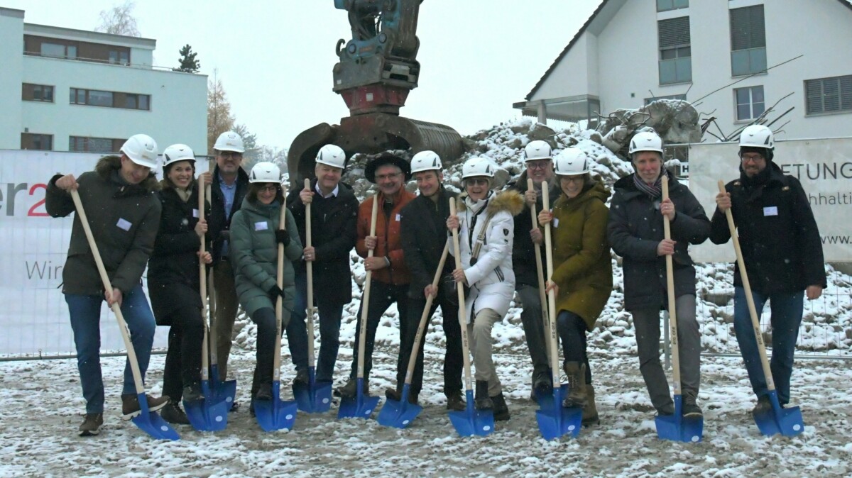 Spatenstich für erste Etappe von «Perron Vert»