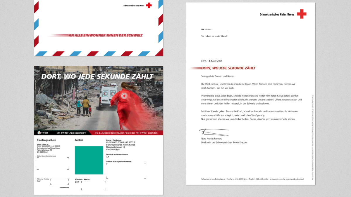Agentur am Flughafen entwickelt SRK-Spendenkampagne