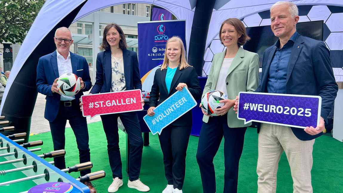 Startschuss für die UEFA Women’s EURO 2025 in St.Gallen