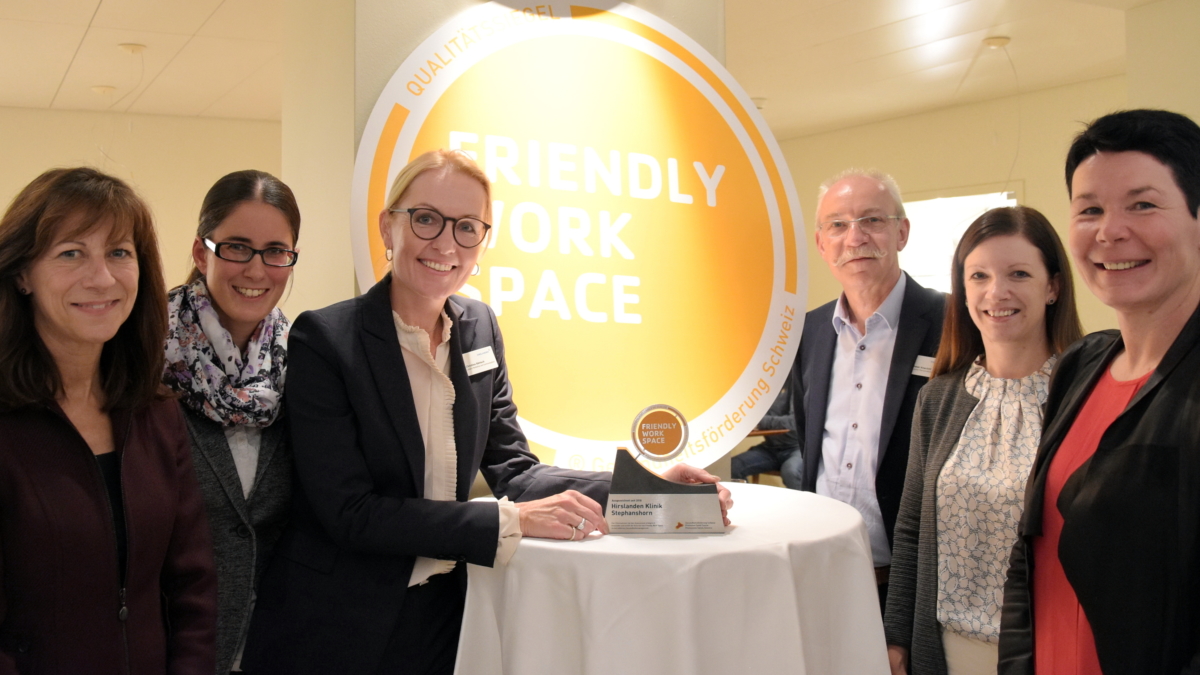 Klinik Stephanshorn wird zum «Friendly Work Space»