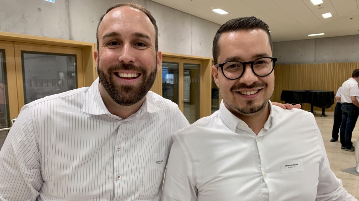 Für ein vernetztes Immobilienmanagement: Stefan Kästli und Christoph Finale, die beiden Gründer von Huperty