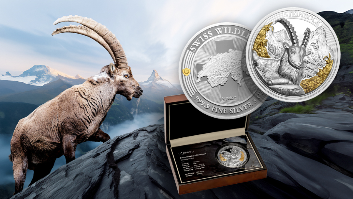 Symbol der Schweizer Alpen verewigt in Silber