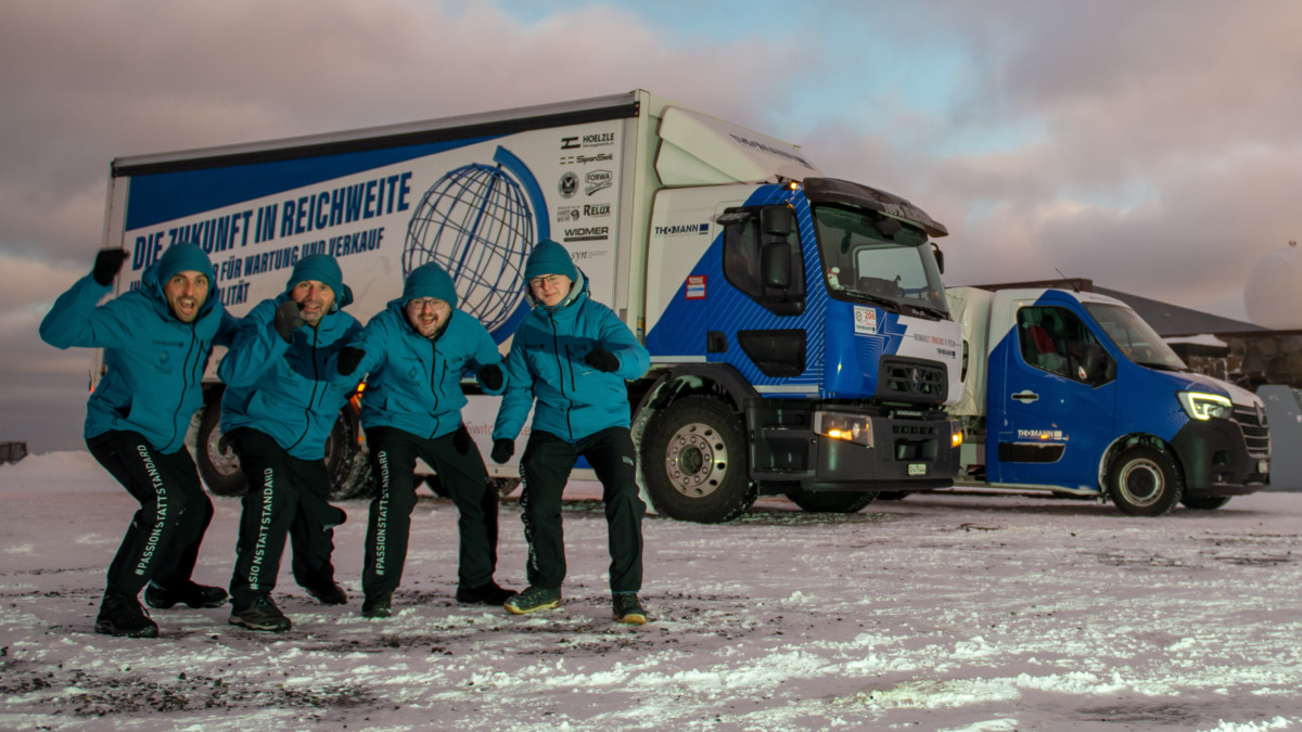 Mit E-Nutzfahrzeugen Nordkap erreicht