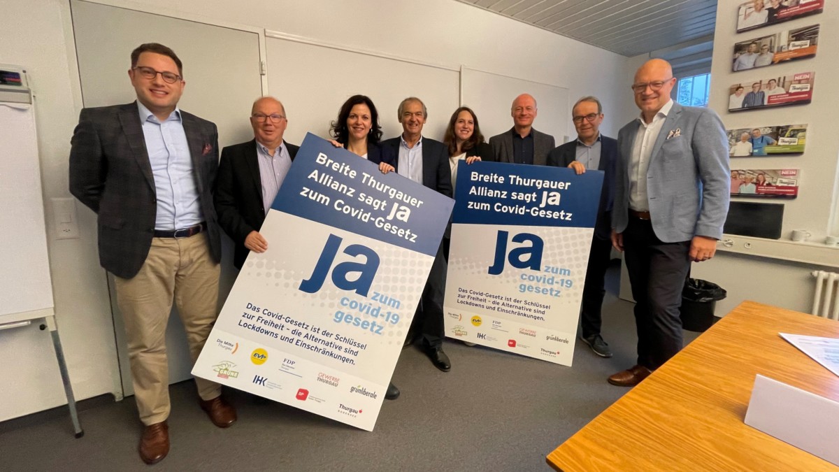 «Breite Thurgauer Allianz sagt JA zum Covid-19-Gesetz»