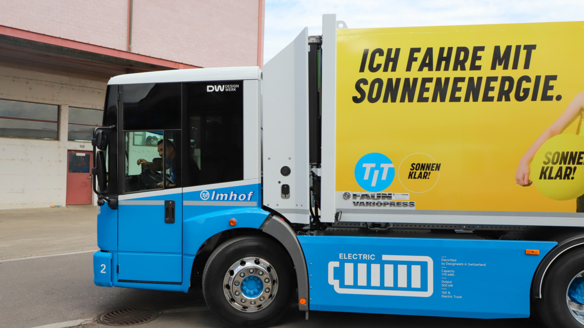 TIT Imhof AG sammelt Grüngut jetzt vollelektrisch