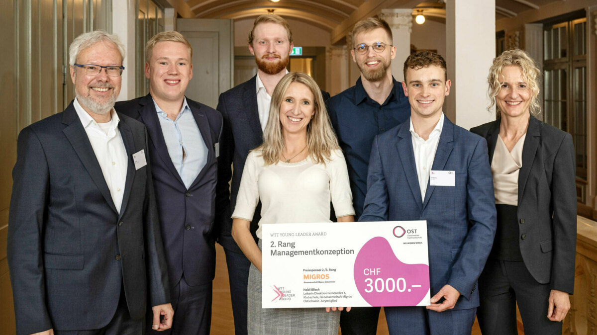 Auf den Ehrenplätzen in Managementkonzeption