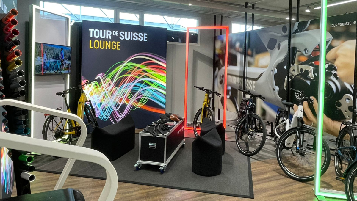 Einmal Velo à la carte bitte! Die Tour de Suisse Lounge kommt