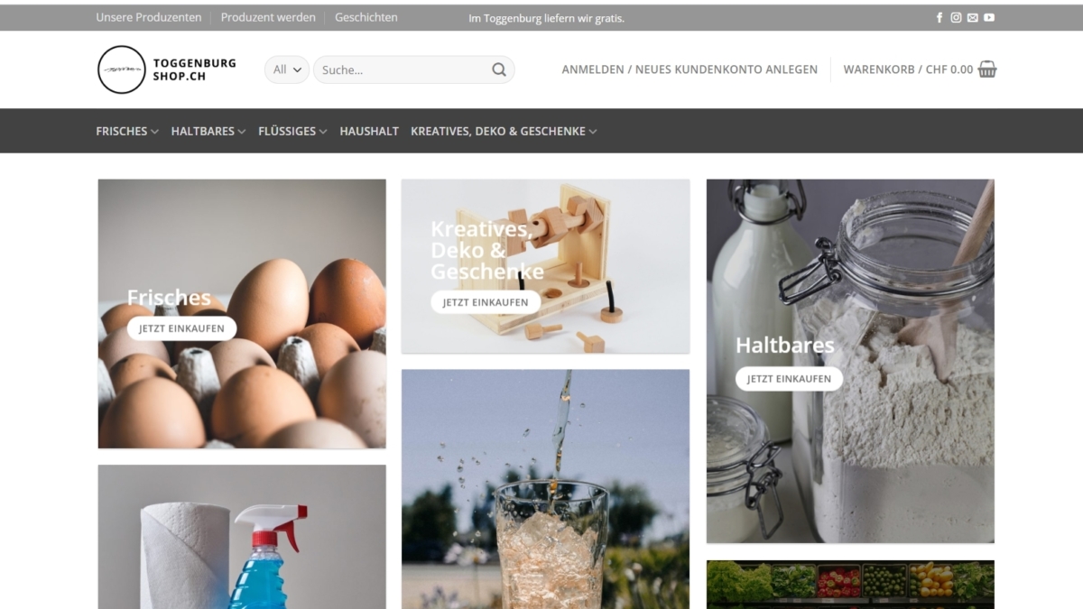 Toggenburg lanciert eigenen Onlineshop