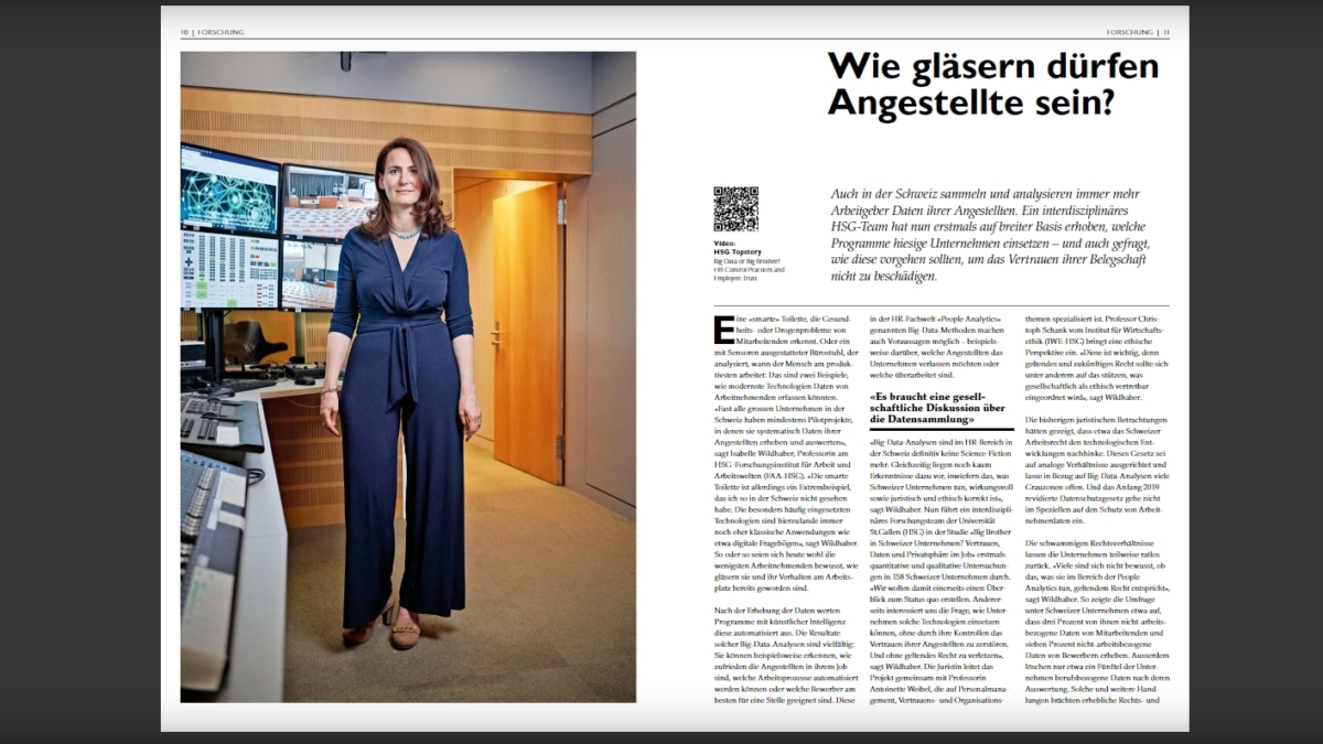HSG-Jahresbericht erschienen