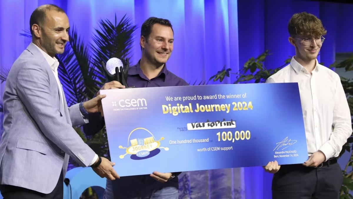 Varioprint gewinnt CSEM-Hauptpreis