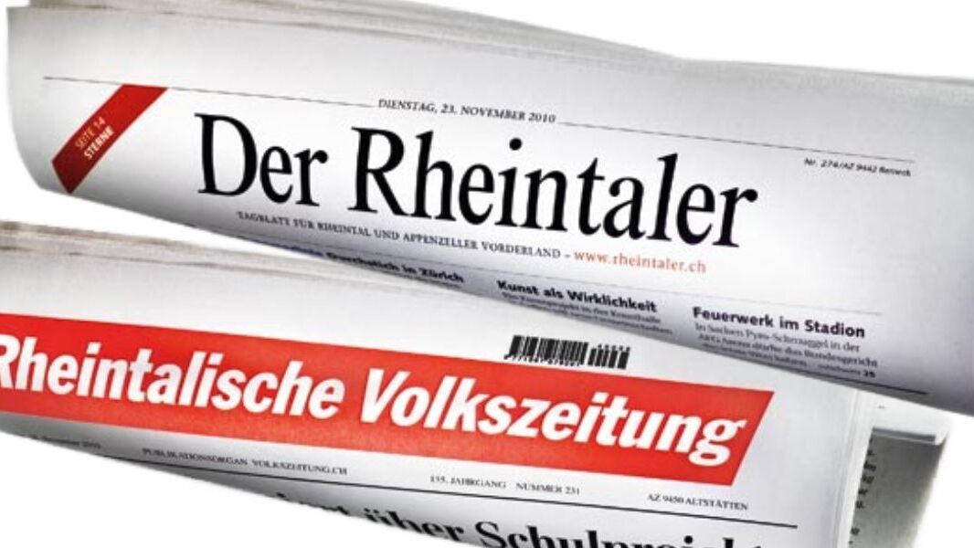 «Rheintaler» und «Rheintalische Volkszeitung» wechseln von CH Media zu Keytone-SDA