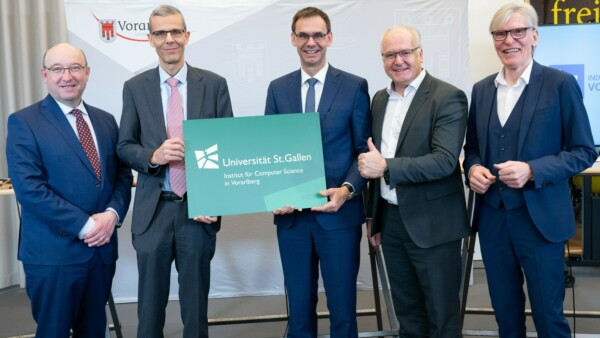 HSG eröffnet Institut für Computer Science in Vorarlberg