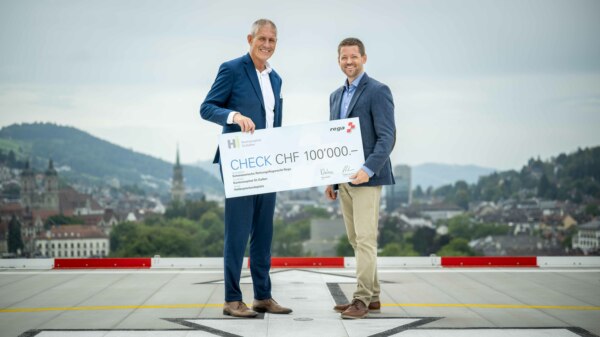 Rega unterstützt neue Helikopterplattform auf KSSG