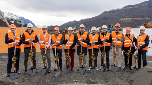 Grundsteinlegung für neues Körber-Betriebsgebäude in Grabs