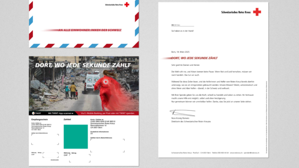 Agentur am Flughafen entwickelt SRK-Spendenkampagne