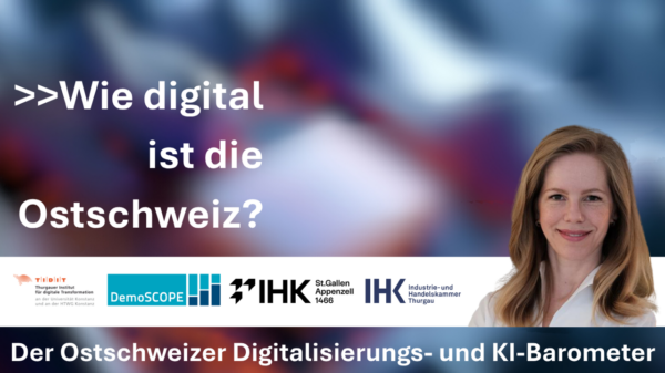 TIDIT lädt Unternehmen zum ersten Ostschweizer Digitalisierungs- & KI-Barometer ein