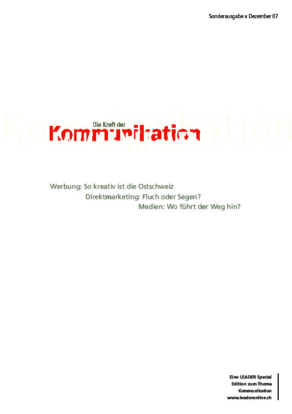 Kraft der Kommunikation 2007