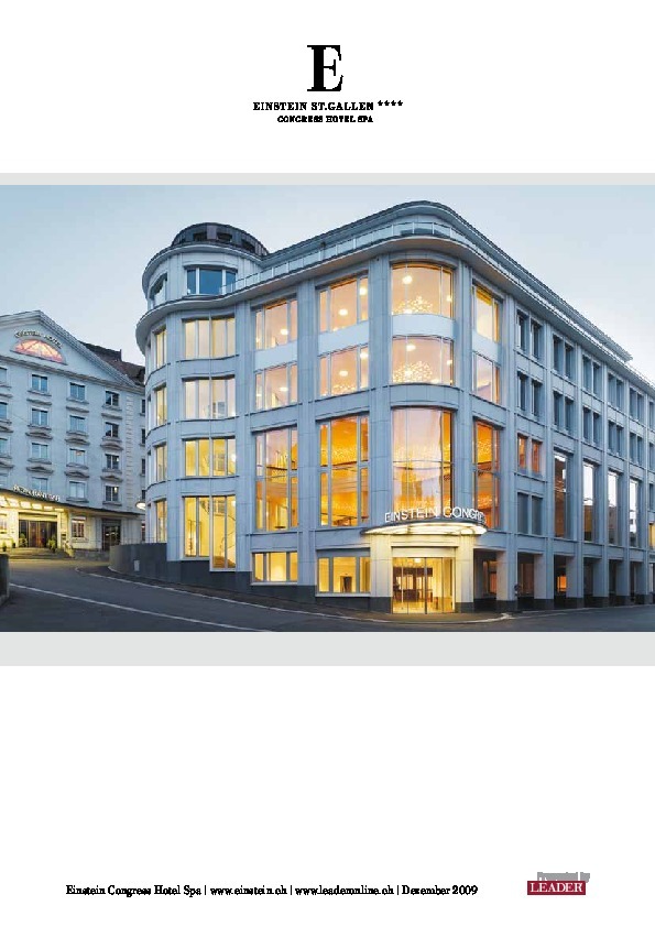 Hotel Einstein  St.Gallen 2009